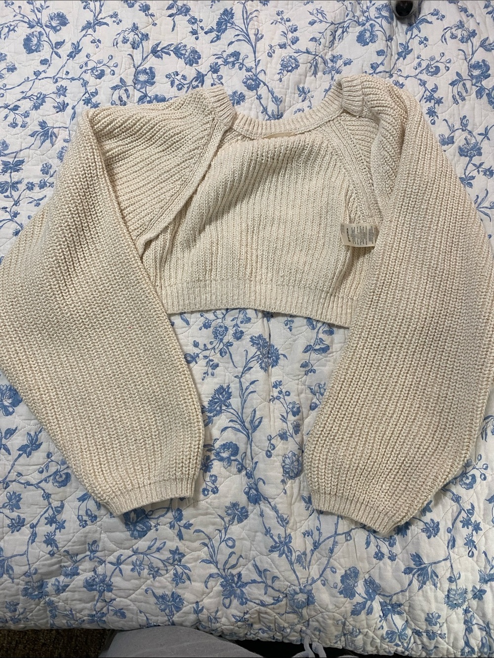 We The Free Off easy knit cotton shrug (sold out online)